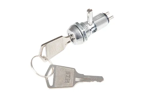 12mm outer diameter dual-function 4-row design Key Switch Lock (including iron rod with gear lever function)